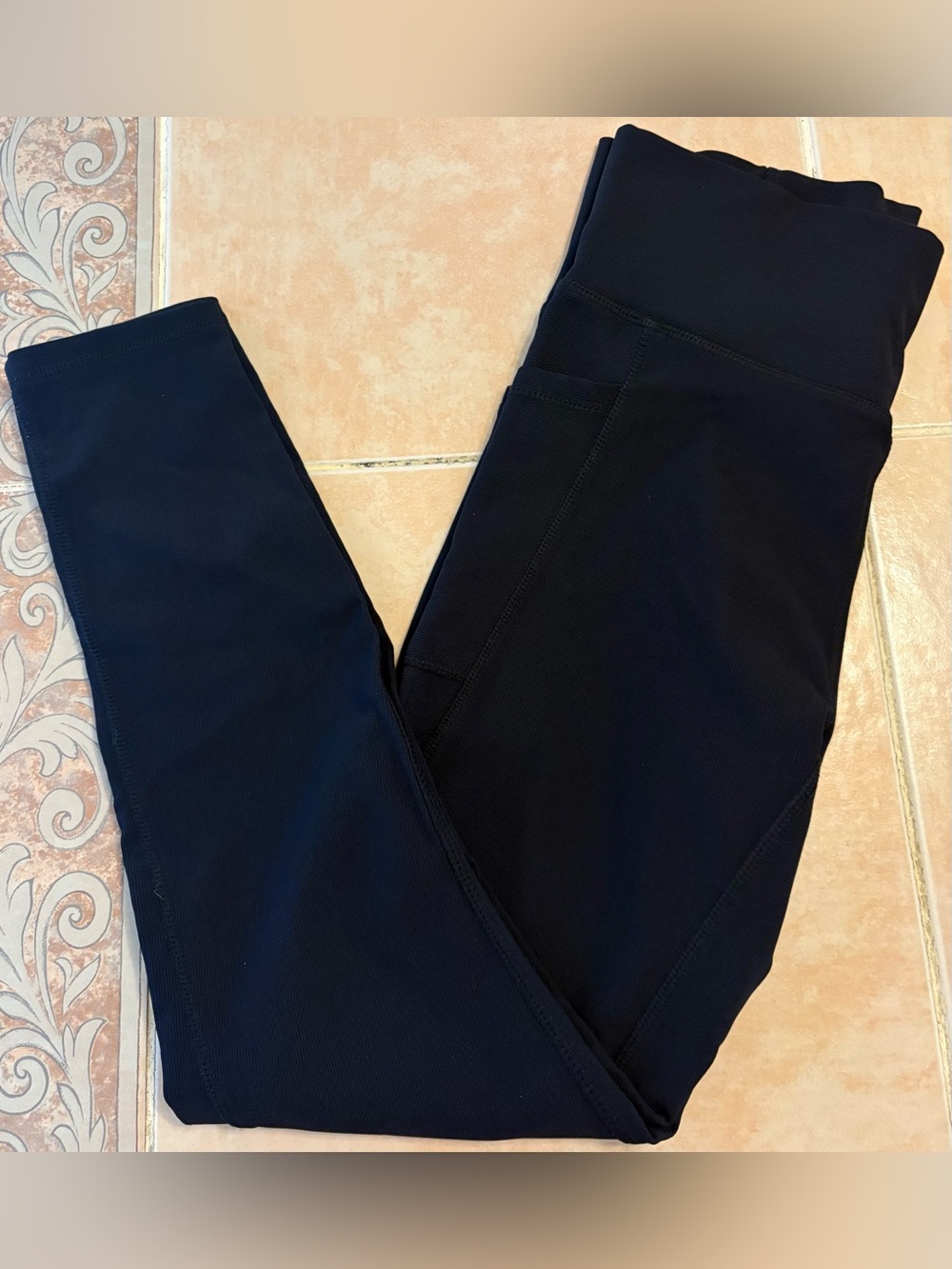Kyodan Black High-Waist Pocket Leggings w/ pockets Size Large NWOT!!!!